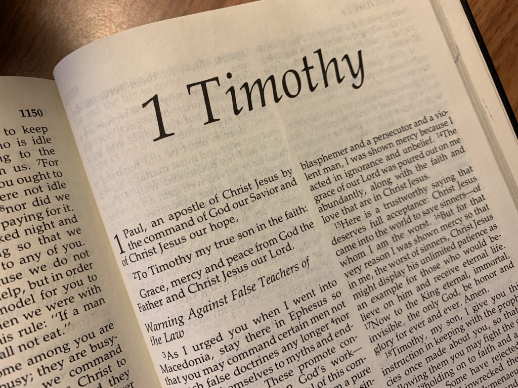 BIBLE STUDIES / THE BOOK OF 1 TIMOTHY (APOSTLE EMMANUEL A ADJEI)