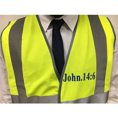 Hi - Vis Jacket for Evangelism - Jn 14:6